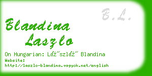 blandina laszlo business card
